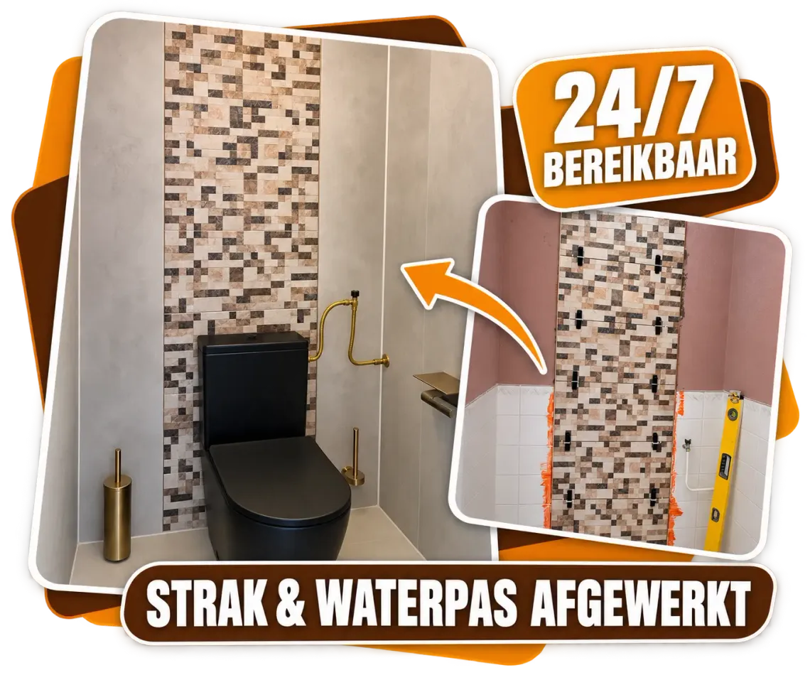Wandpanelen en tegelwerk voor 24/7 renovatieservice in Almere